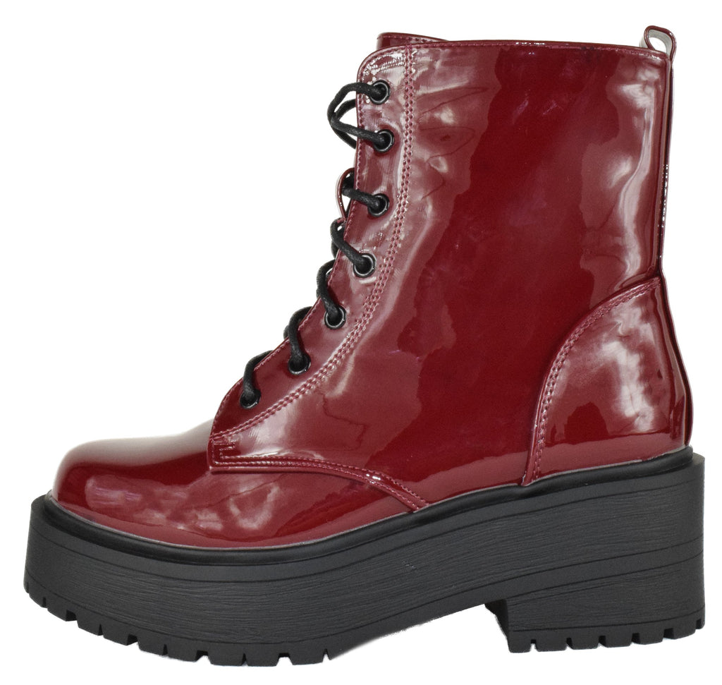 TOON-22 Wine Patent Top Moda