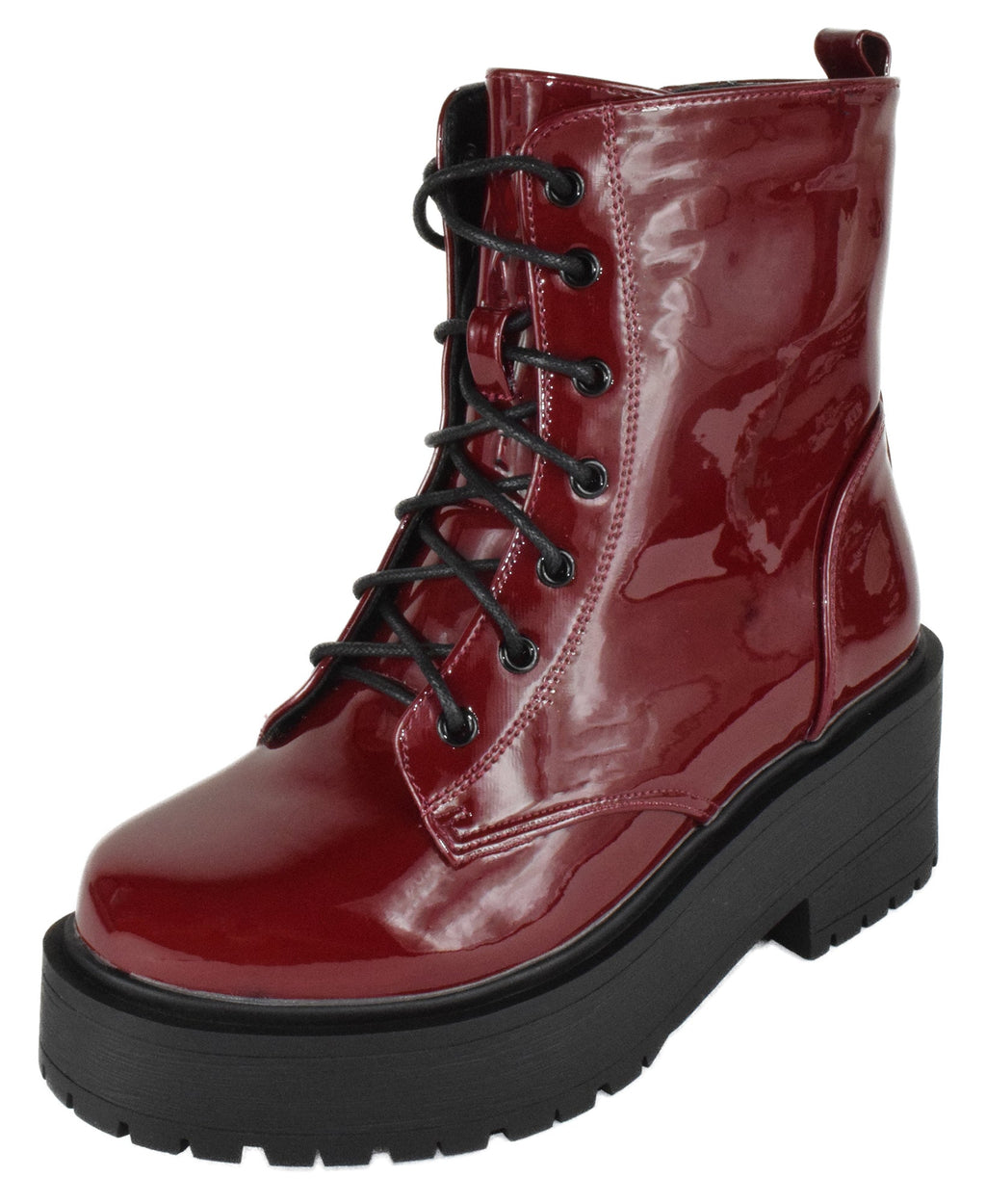 TOON-22 Wine Patent Top Moda